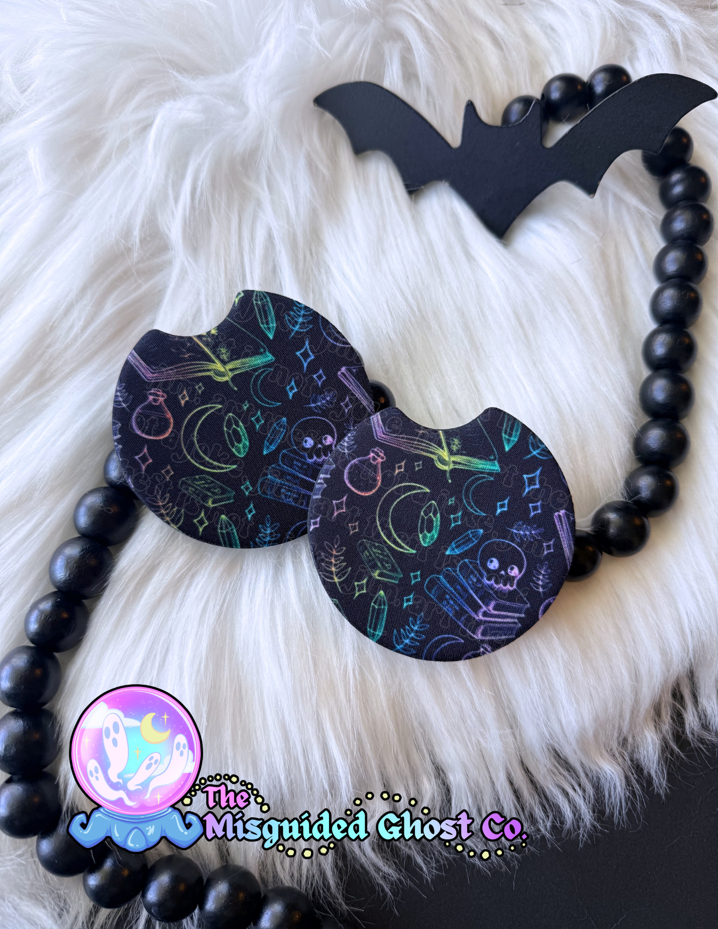 Rainbow Witchy Coasters